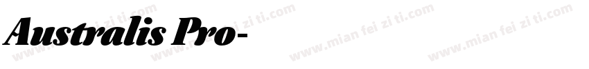 Australis Pro字体转换